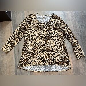 LuLaRoe Animal Print Long Sleeve Top